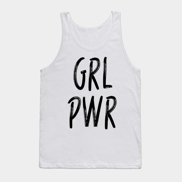 GRL PWR pocket Tank Top by RobinBobbinStore